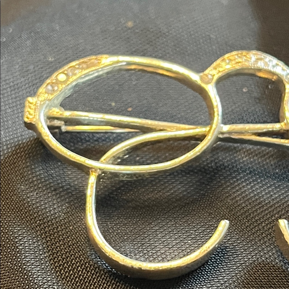 Vintage Silver Eyeglass Brooch - Picture 2 of 4